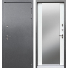 Входная дверь ГЕРДА Серебро Зеркало Термо