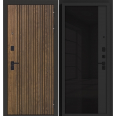 Входная дверь ДИОНА Черная лакобель Входная дверь ДИОНА Черная лакобель